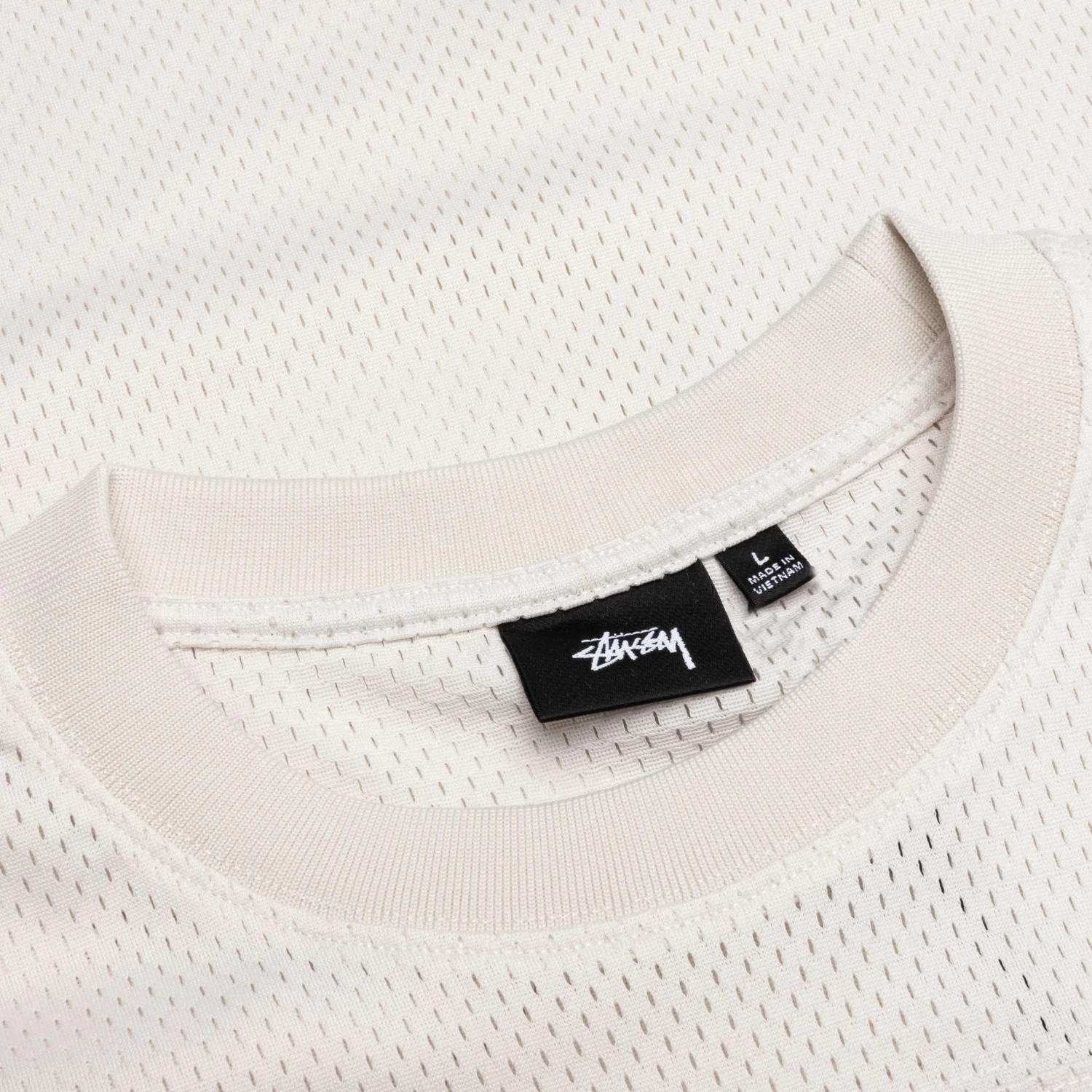 Stussy 4x4 Mesh Football Jersey - Bone 3 Stussy 4x4 Mesh Football Jersey - Bone - Image 3