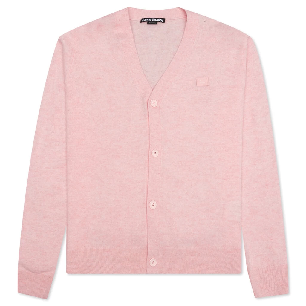 Acne Studios Wool Knit Cardigan - Faded Pink/Melange 1 Acne Studios Wool Knit Cardigan - Faded Pink/Melange