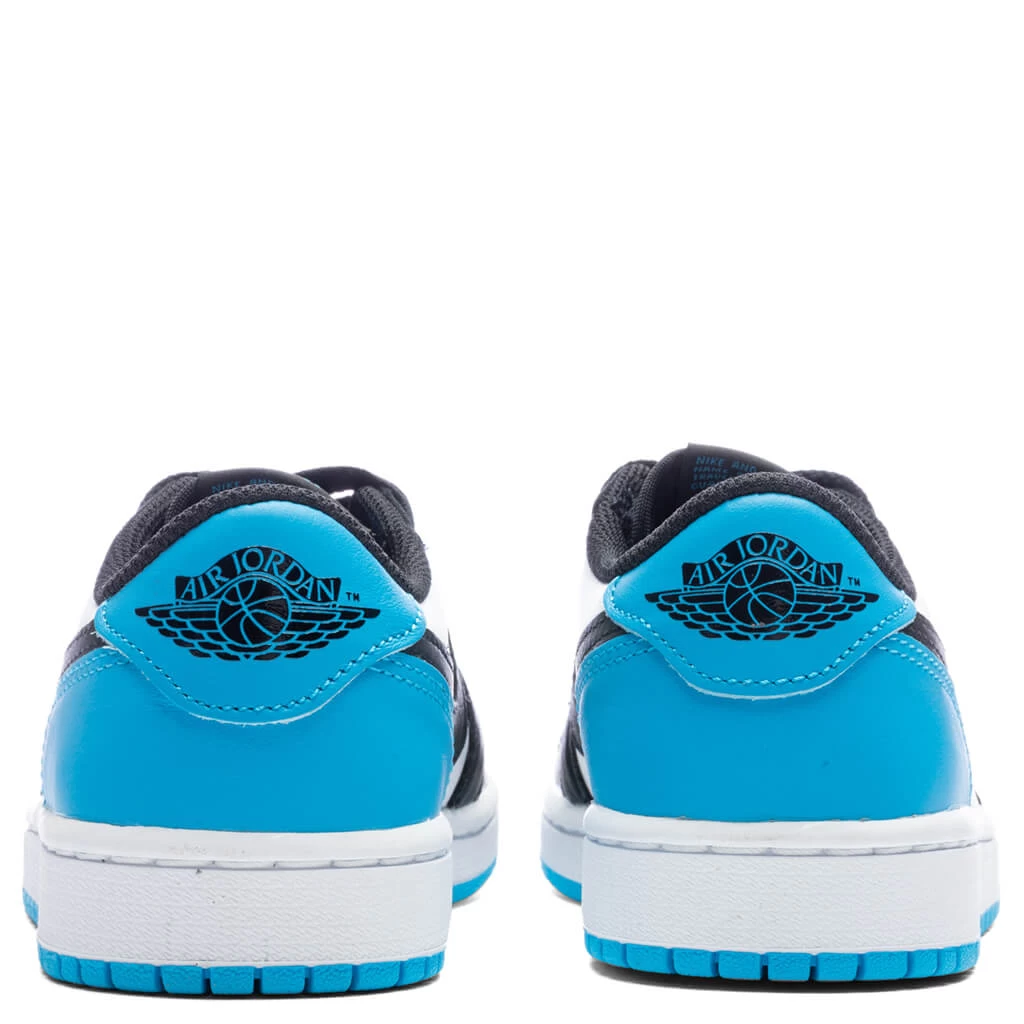 Air Jordan 1 Low OG Women's - White/Dark Powder Blue/Black 4 Air Jordan 1 Low OG Women's - White/Dark Powder Blue/Black - Image 4