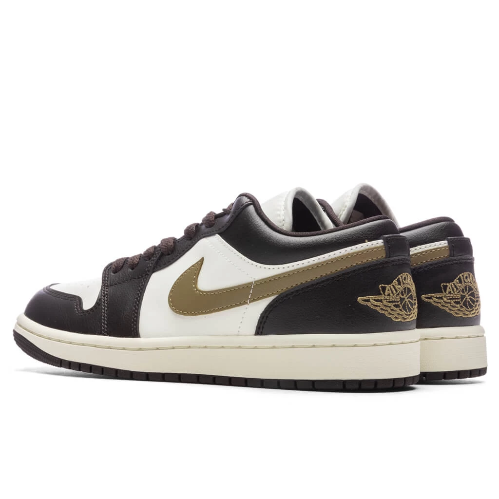 Air Jordan 1 Low Women's - Shadow Brown/Brown Kelp/Sail 3 Air Jordan 1 Low Women's - Shadow Brown/Brown Kelp/Sail - Image 3