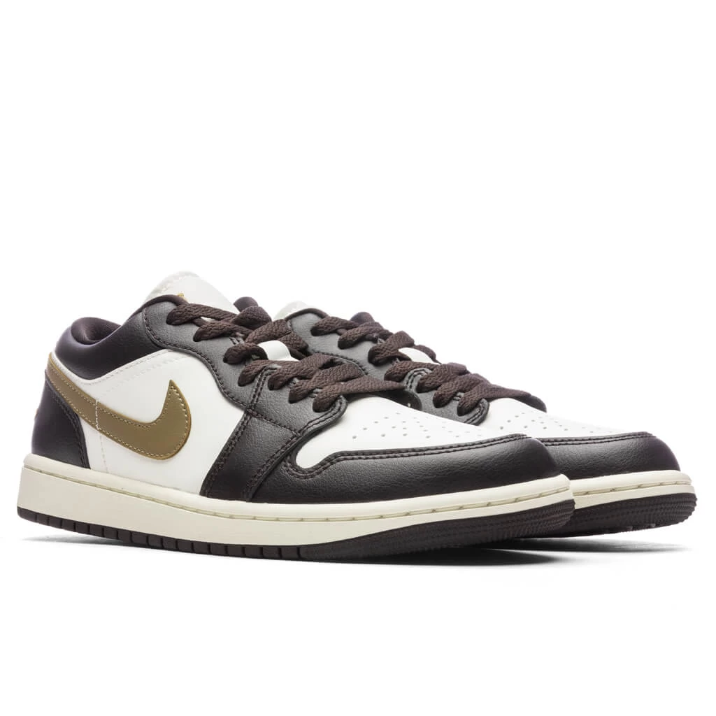 Air Jordan 1 Low Women's - Shadow Brown/Brown Kelp/Sail 2 Air Jordan 1 Low Women's - Shadow Brown/Brown Kelp/Sail - Image 2