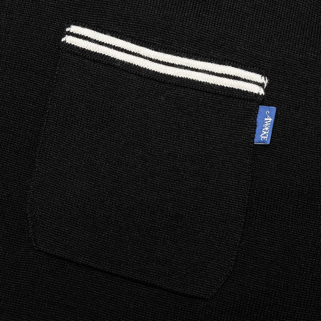 Fine Gauge Knit Cardigan - Black 3 Fine Gauge Knit Cardigan - Black - Image 3