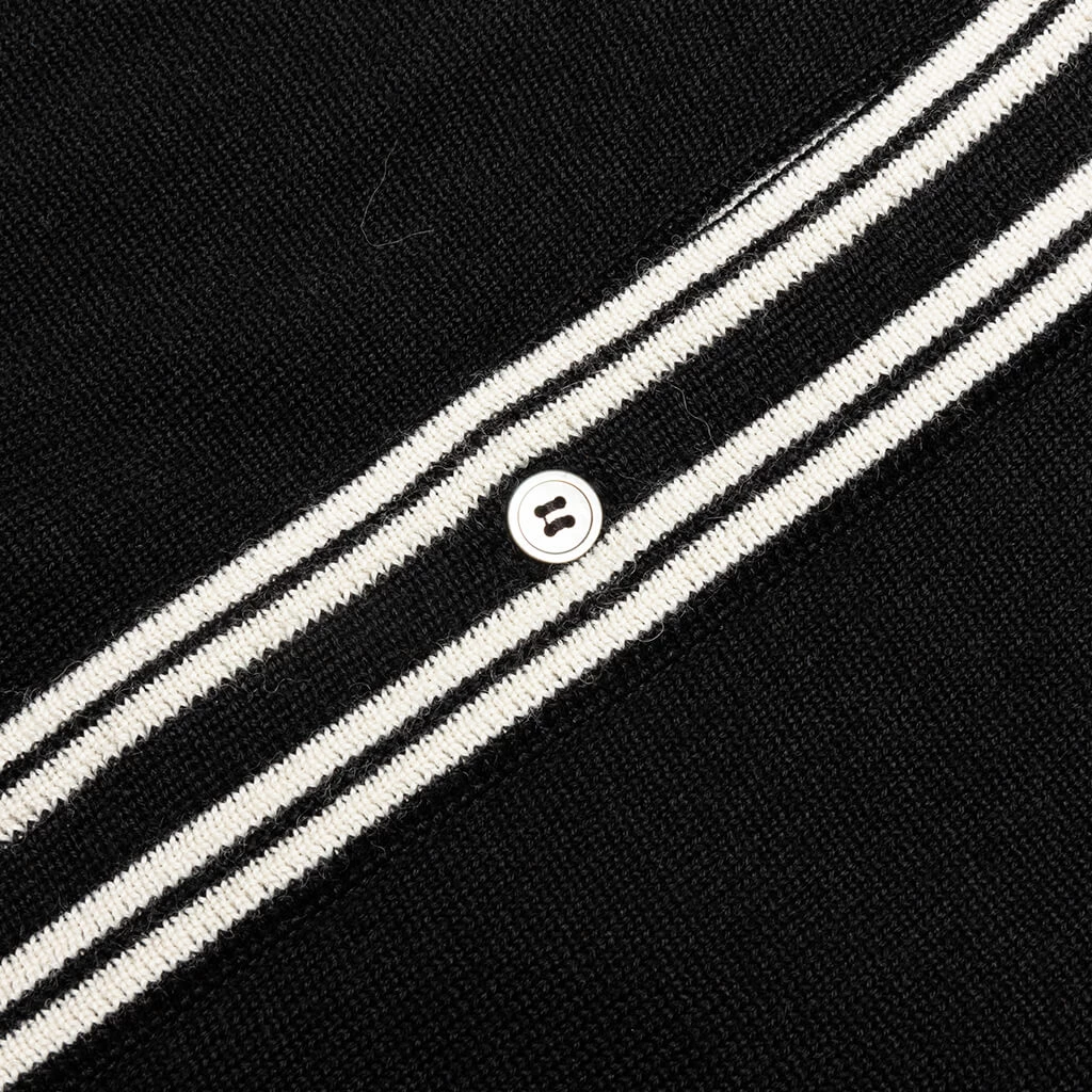 Fine Gauge Knit Cardigan - Black 4 Fine Gauge Knit Cardigan - Black - Image 4