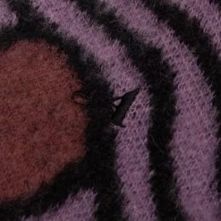 Wavy Jacquard Mohair Cardigan - Pink/Rust -Fashion Clothing Store Awake NY Wavy Jacquard Mohair Cardigan Pink Rust AWK SP23 KN001 PIN 05 31 23 Feature KN 8