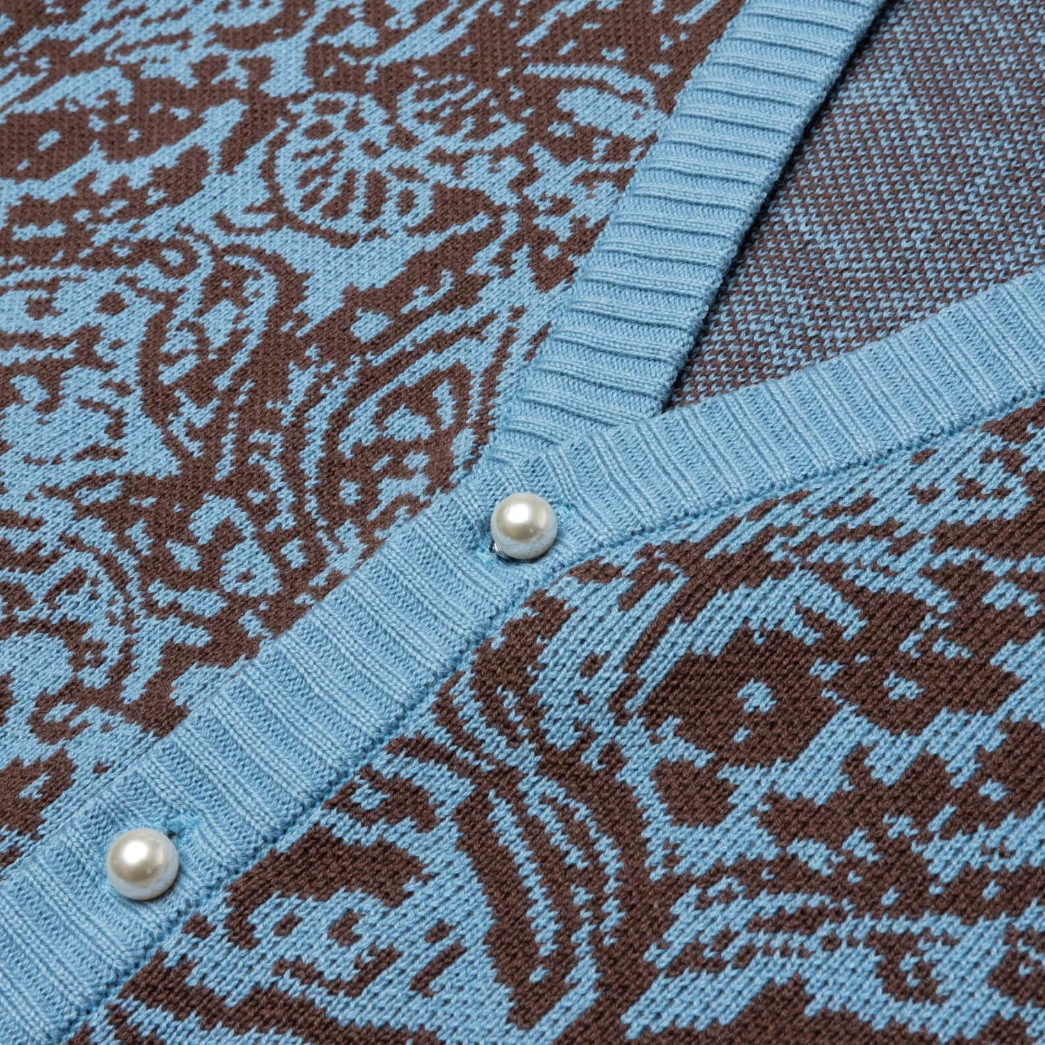 Awake Paisley Cardigan - Carolina 3 Awake Paisley Cardigan - Carolina - Image 3