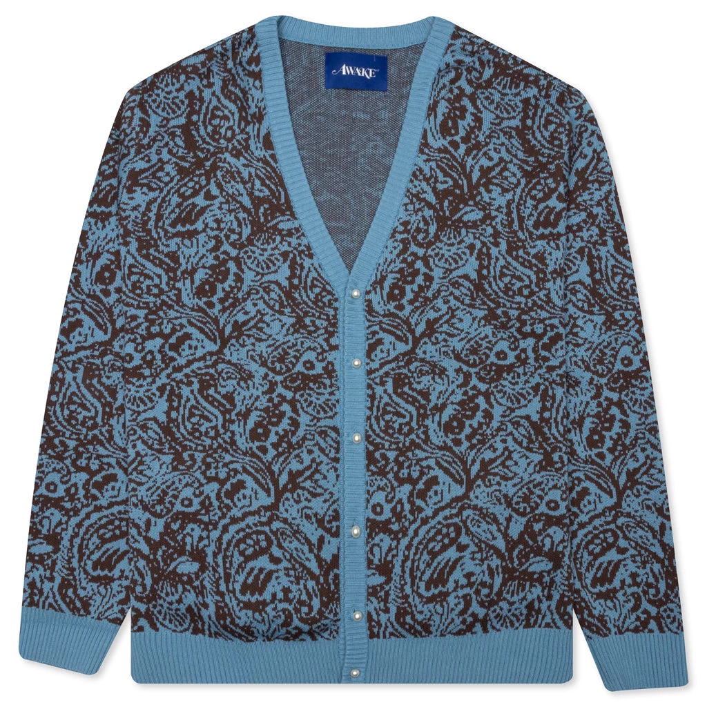 Awake Paisley Cardigan - Carolina 1 Awake Paisley Cardigan - Carolina