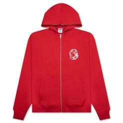 BB Helmet Zip Hoodie - Red
