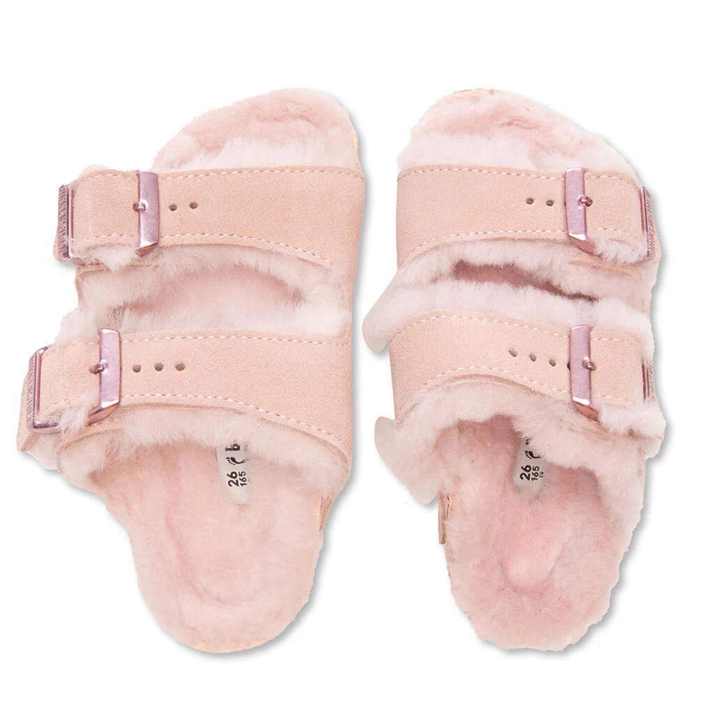 Birkenstock Kids Arizona Shearling - Light Rose 4 Birkenstock Kids Arizona Shearling - Light Rose - Image 4