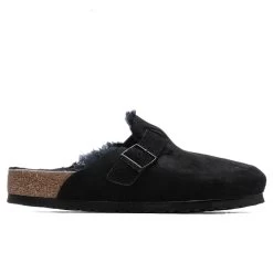 Birkenstock Wide Boston Shearling - Black