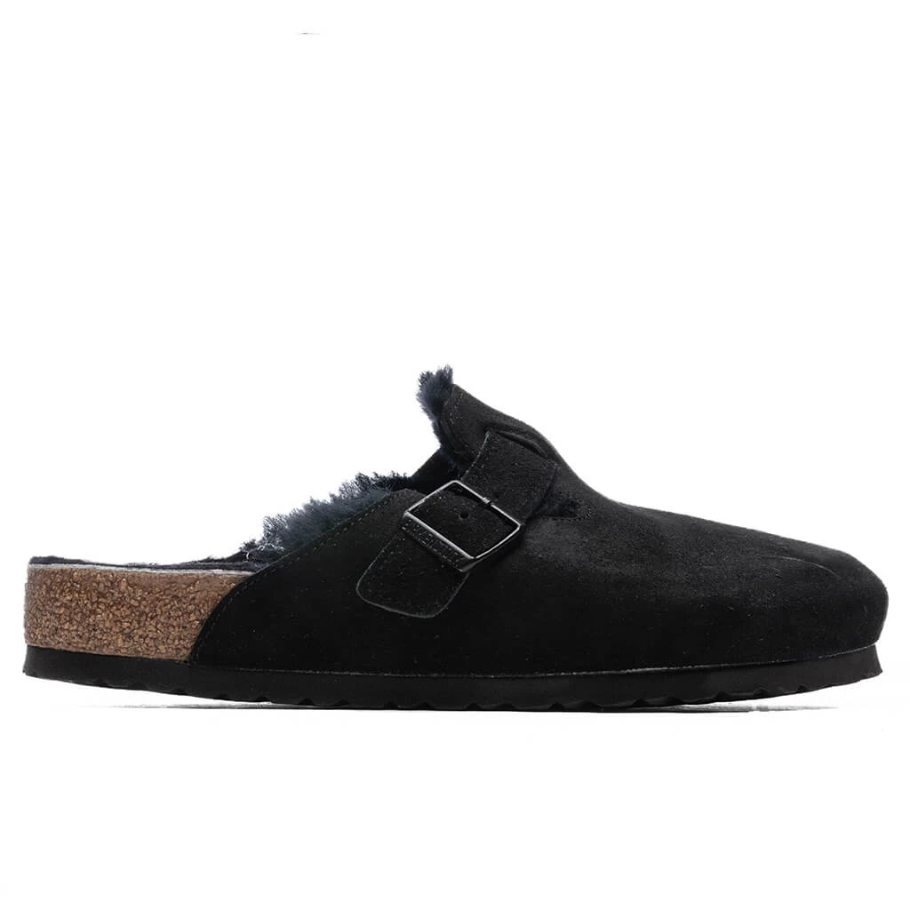 Birkenstock Wide Boston Shearling - Black 1 Birkenstock Wide Boston Shearling - Black
