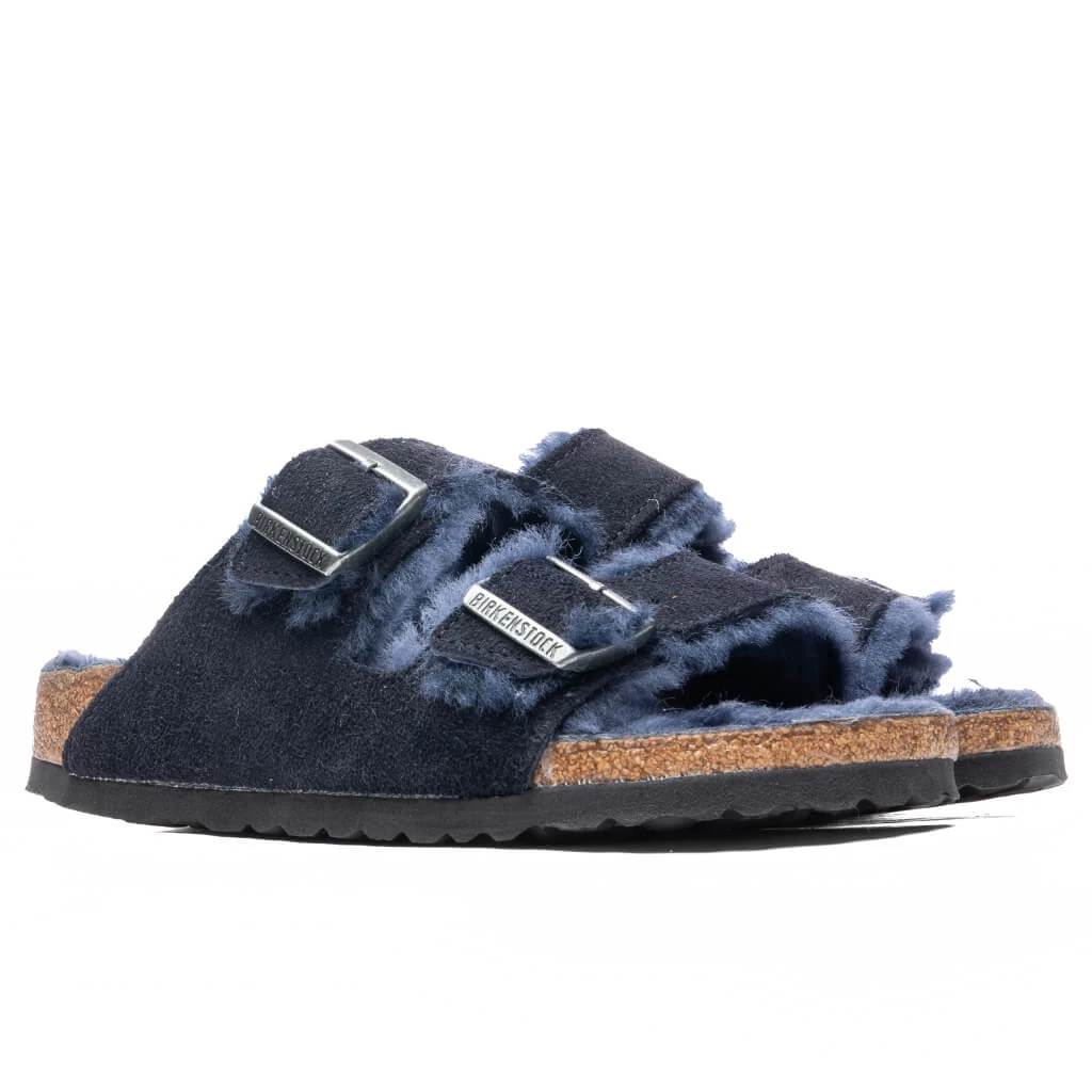 Birkenstock Women's Narrow Arizona Shearling - Midnight 3 Birkenstock Women's Narrow Arizona Shearling - Midnight - Image 3