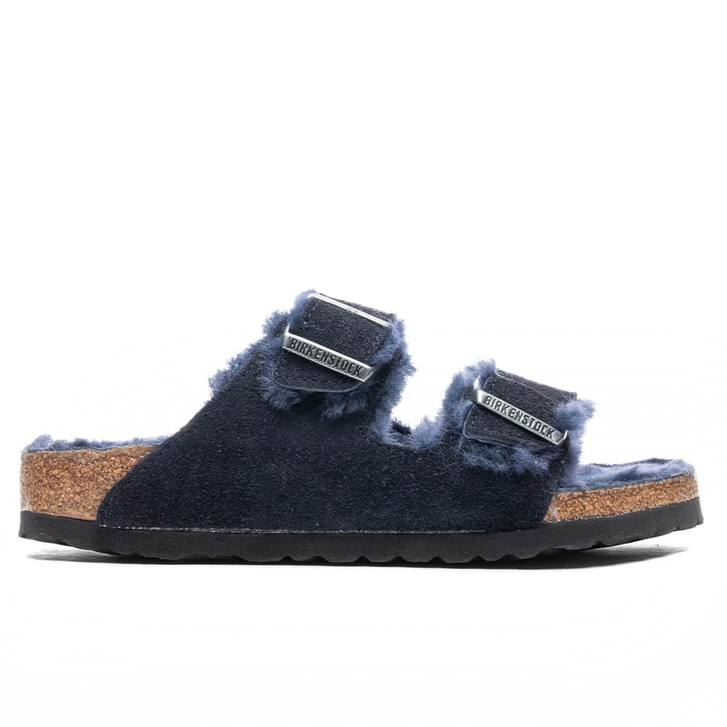 Birkenstock Women's Narrow Arizona Shearling - Midnight 1 Birkenstock Women's Narrow Arizona Shearling - Midnight