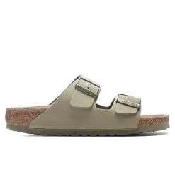 Birkenstock Women's Narrow Arizona Vegan Birkibuc - Khaki