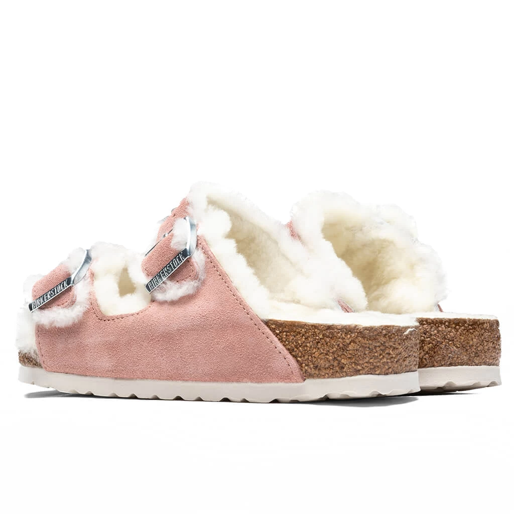 Birkenstock Women's Wide Arizona Shearling - Pink Clay 3 Birkenstock Women's Wide Arizona Shearling - Pink Clay - Image 3