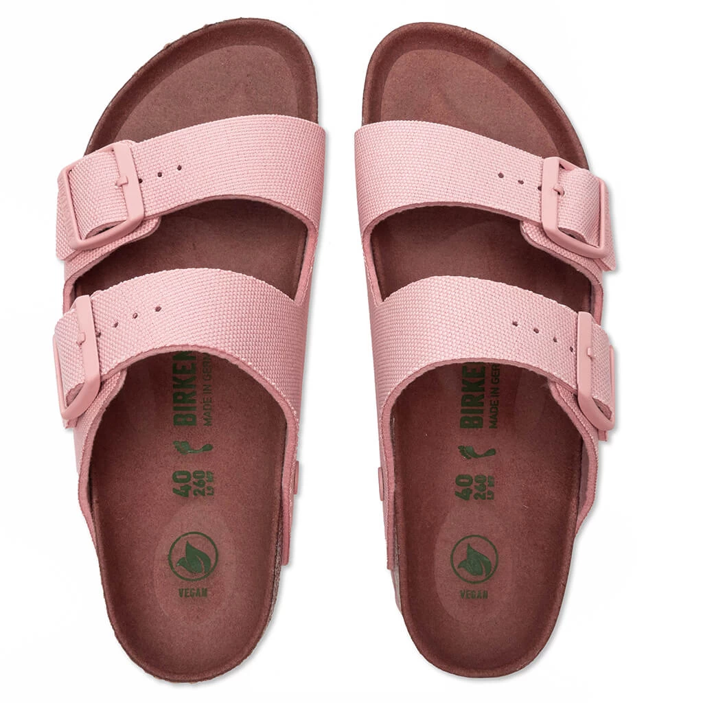 Birkenstock Women's Narrow Arizona Vegan - Soft Pink 2 Birkenstock Women's Narrow Arizona Vegan - Soft Pink - Image 2