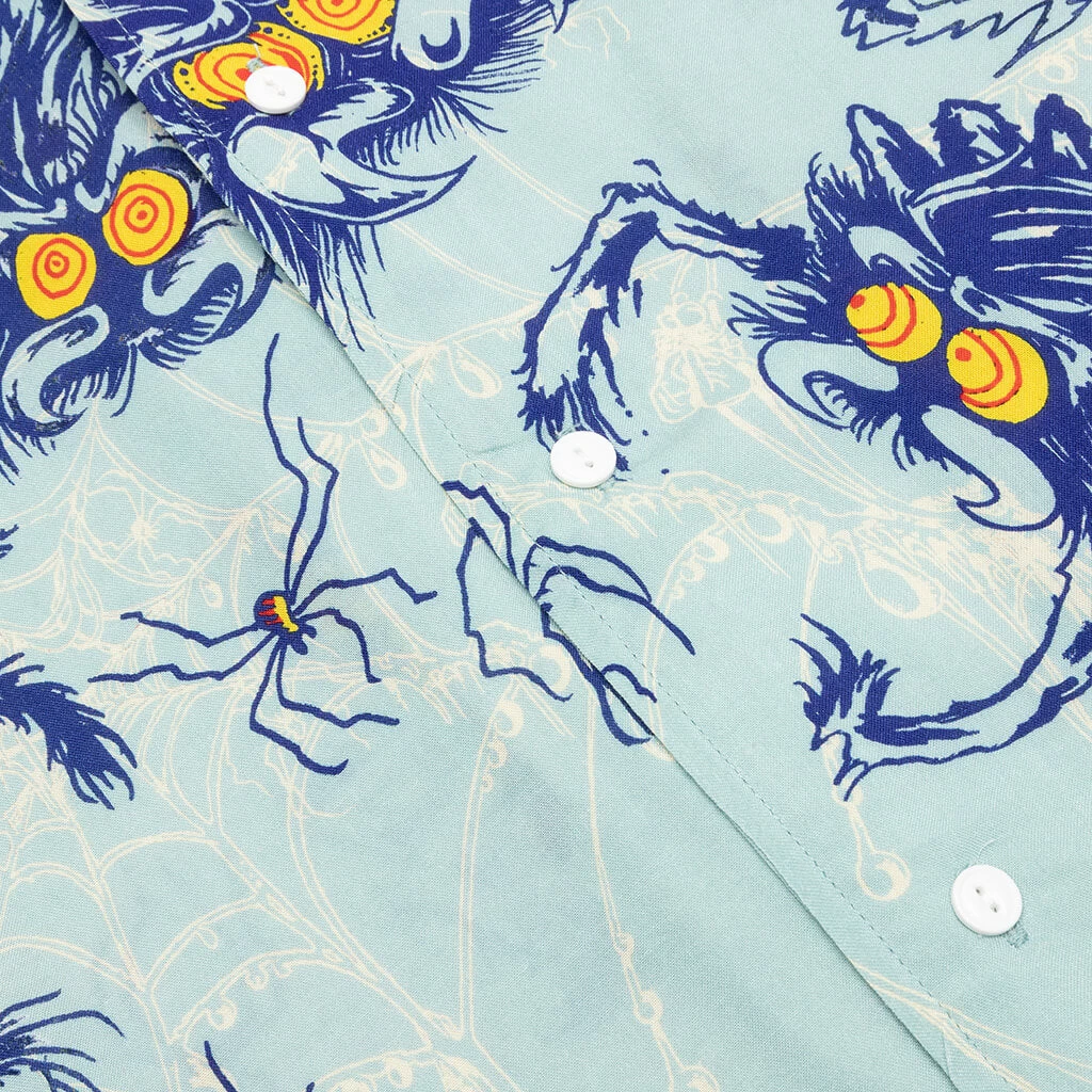 Horfee Spiders Rayon Shirt - Light Blue 3 Horfee Spiders Rayon Shirt - Light Blue - Image 3