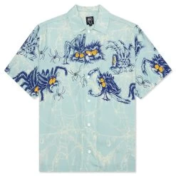 Horfee Spiders Rayon Shirt - Light Blue