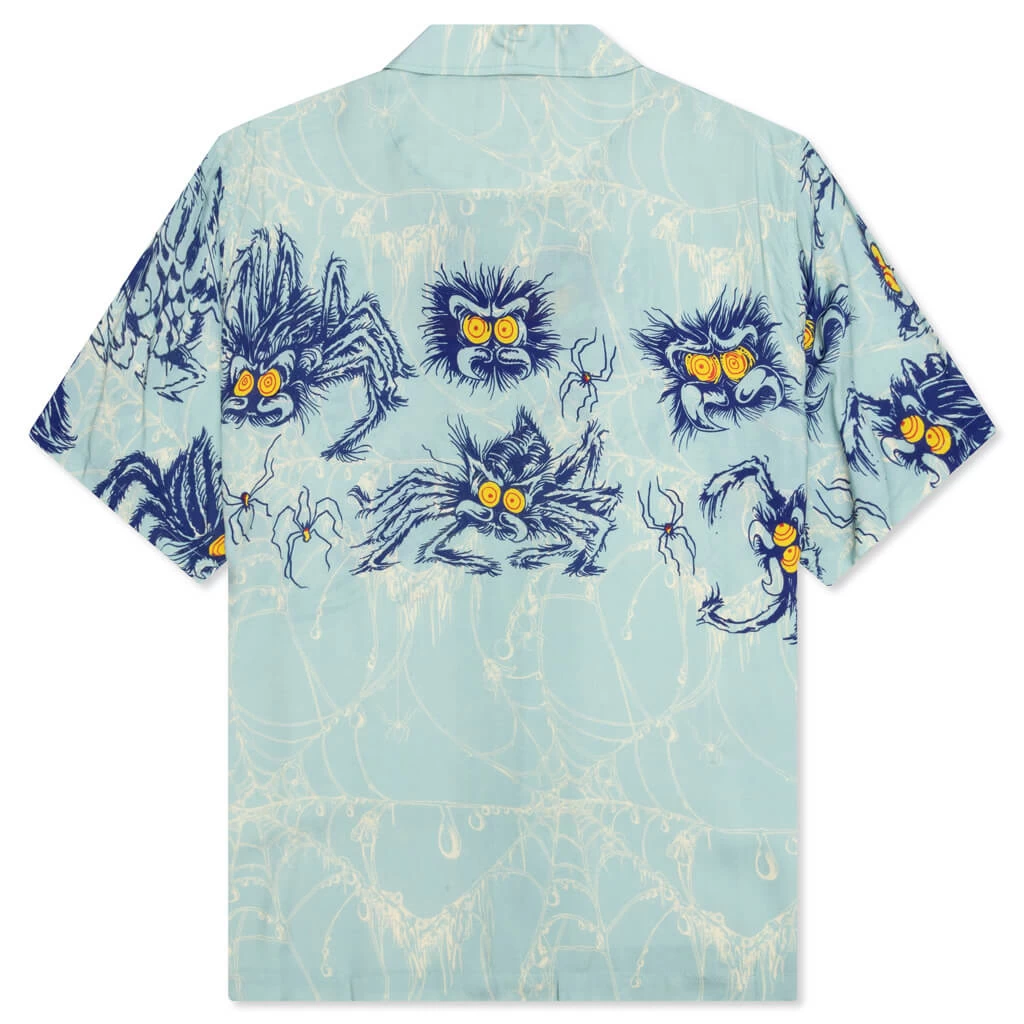 Horfee Spiders Rayon Shirt - Light Blue 2 Horfee Spiders Rayon Shirt - Light Blue - Image 2