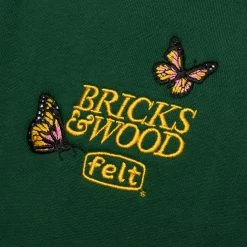 Felt X Bricks & Wood Butterfly Sweatpant - Forest Green -Fashion Clothing Store Bricks Wood x Felt Butterfly Sweatpant Forest Green BWFELT BSP FOR 02 19 23 Feature JP 6