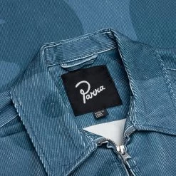 Army Dreamers Woven Jacket - Blue/Grey -Fashion Clothing Store By Parra Army Dreamers Woven Jacket Blue Grey 49120 01 28 23 Feature KN 6