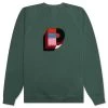 Building Block Logo Crewneck Sweatshirt - Green