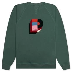 Building Block Logo Crewneck Sweatshirt - Green