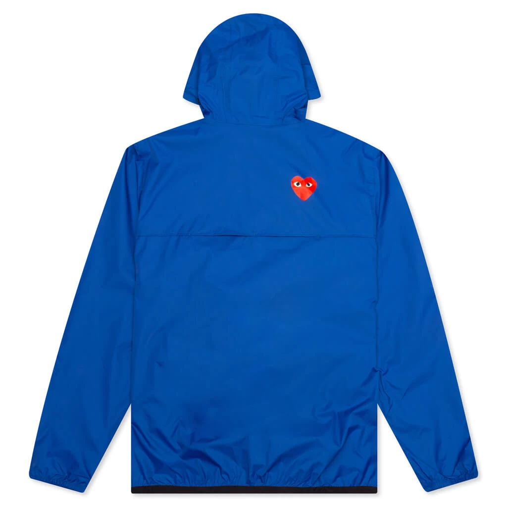 Comme Des Garcons PLAY X K-Way Le Vrai 3.0 Leon Jacket - Blue 2 Comme Des Garcons PLAY X K-Way Le Vrai 3.0 Leon Jacket - Blue - Image 2