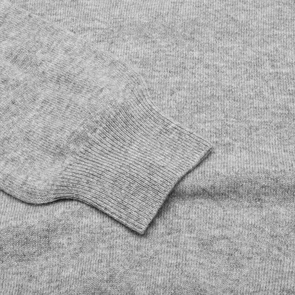 Comme Des Garcons PLAY X The Artist Invader Cardigan - Top Grey 5 Comme Des Garcons PLAY X The Artist Invader Cardigan - Top Grey - Image 5