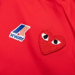Comme Des Garcons Play X K-Way Kids Full Zip Jacket - Red 6 Comme Des Garcons Play X K-Way Kids Full Zip Jacket - Red -Fashion Clothing Store Comme des Garcons Play x K Way Kids Full Zip Jacket Red AZ J503 051 2 09 30 23 Feature JP 7