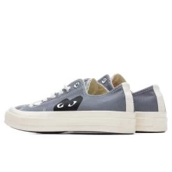 Converse X Comme Des Garcons PLAY All Star Chuck '70 Ox - Grey -Fashion Clothing Store Converse x Comme Des Garcons PLAY All Star Chuck 70 Low Grey AZ K121 001 1 07 15 2021 01 3