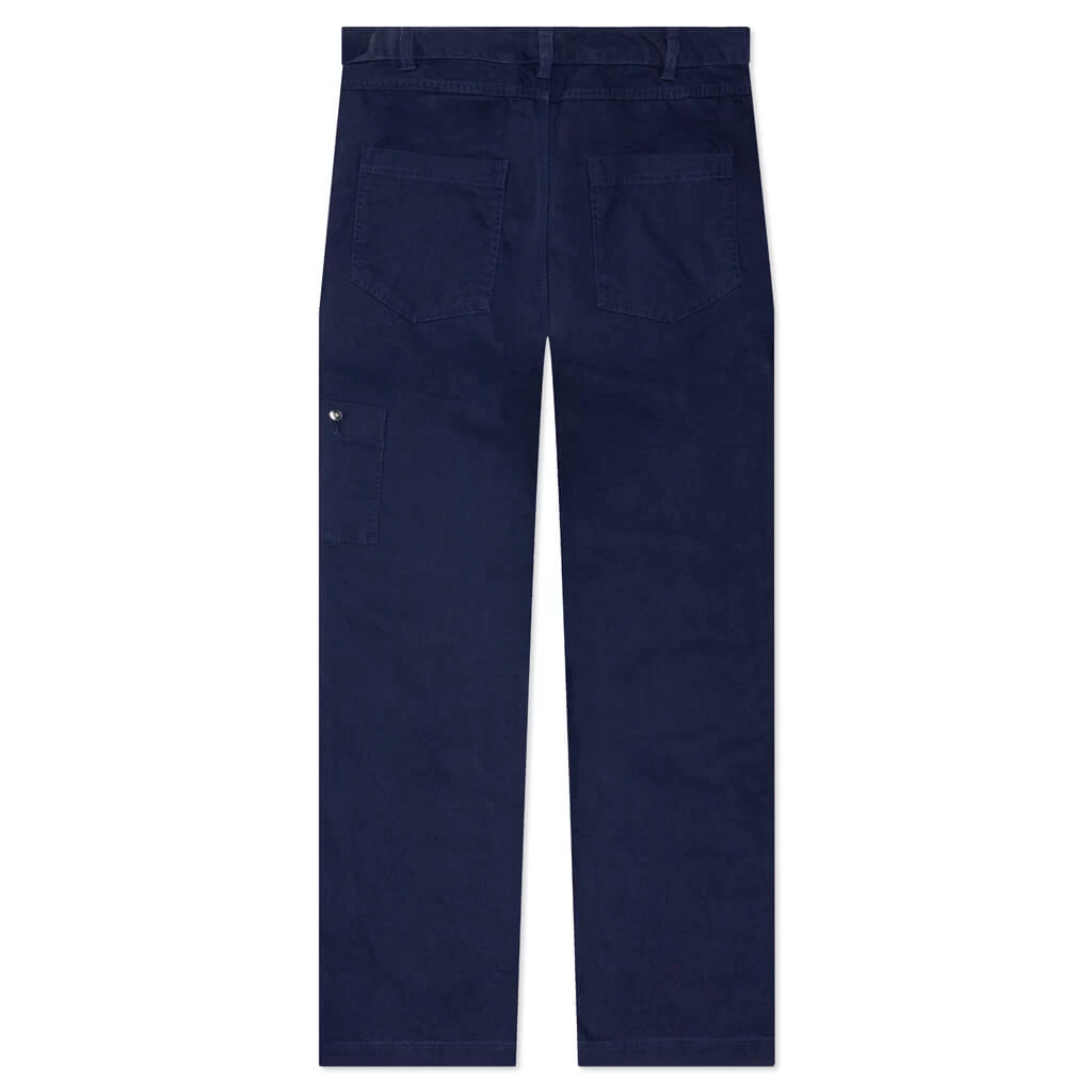 Nike Life Double Front Trousers - Midnight Navy/White 2 Nike Life Double Front Trousers - Midnight Navy/White - Image 2