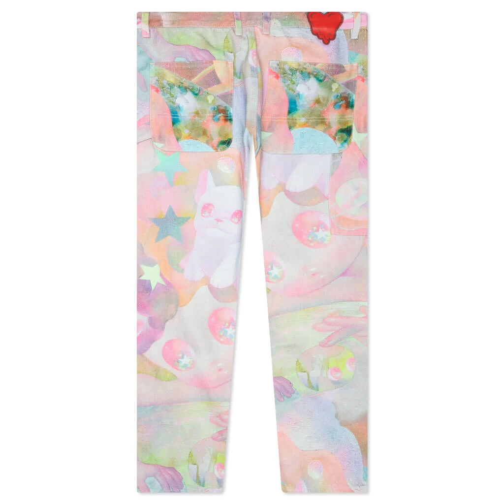 Emotionally Unavailable X So Youn Lee Stardust Pant - White/Multi 2 Emotionally Unavailable X So Youn Lee Stardust Pant - White/Multi - Image 2