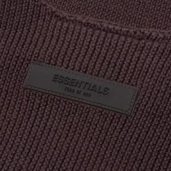 Kid's Raw Sweater - Plum 7 Kid's Raw Sweater - Plum -Fashion Clothing Store Fear Of God Essentials Kid s Raw Sweater Plum 785BT222165K 06 11 23 Feature VR 5