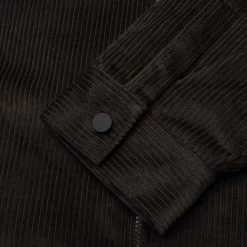 Corduroy Shirt Jacket - Off Black -Fashion Clothing Store Fear Of God Essentials Shirt Jacket Off Black 202BT224120F 06 08 23 Feature MG 5