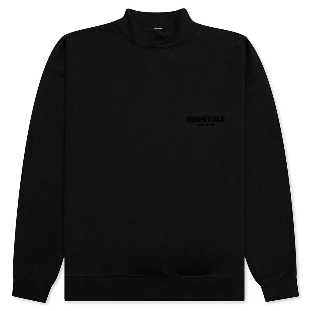 Essentials Core Mockneck - Stretch Limo 1 Essentials Core Mockneck - Stretch Limo