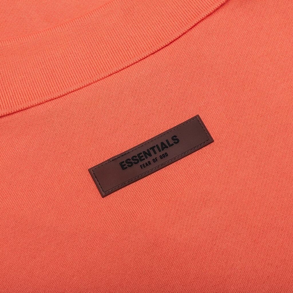 Essentials L/S Polo - Coral 5 Essentials L/S Polo - Coral - Image 5