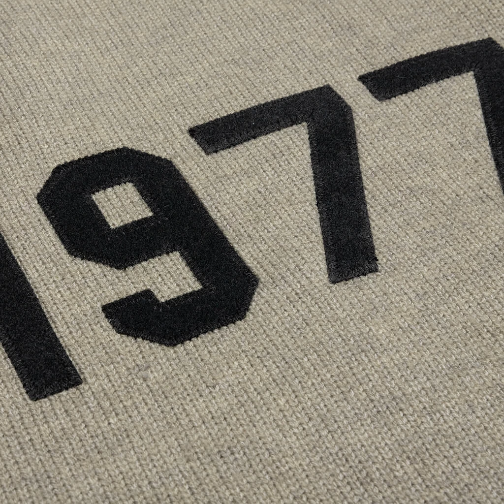 Essentials Raw Edge Sweater - Dark Oatmeal 3 Essentials Raw Edge Sweater - Dark Oatmeal - Image 3