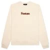 Academy Crewneck - Cannoli Cream/Gold Flame