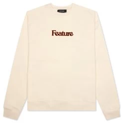Academy Crewneck - Cannoli Cream/Gold Flame