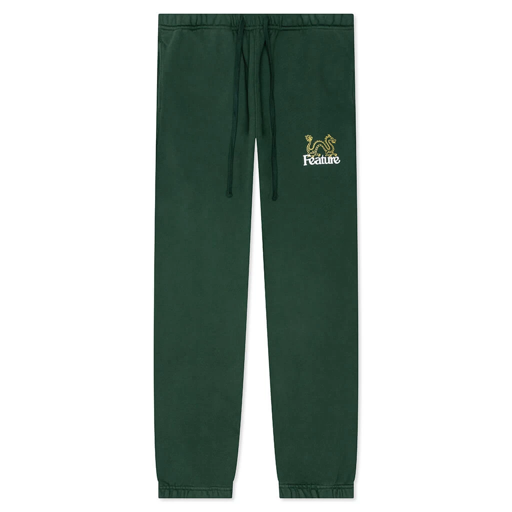 Dragon Sweatpants - Dark Green 1 Dragon Sweatpants - Dark Green