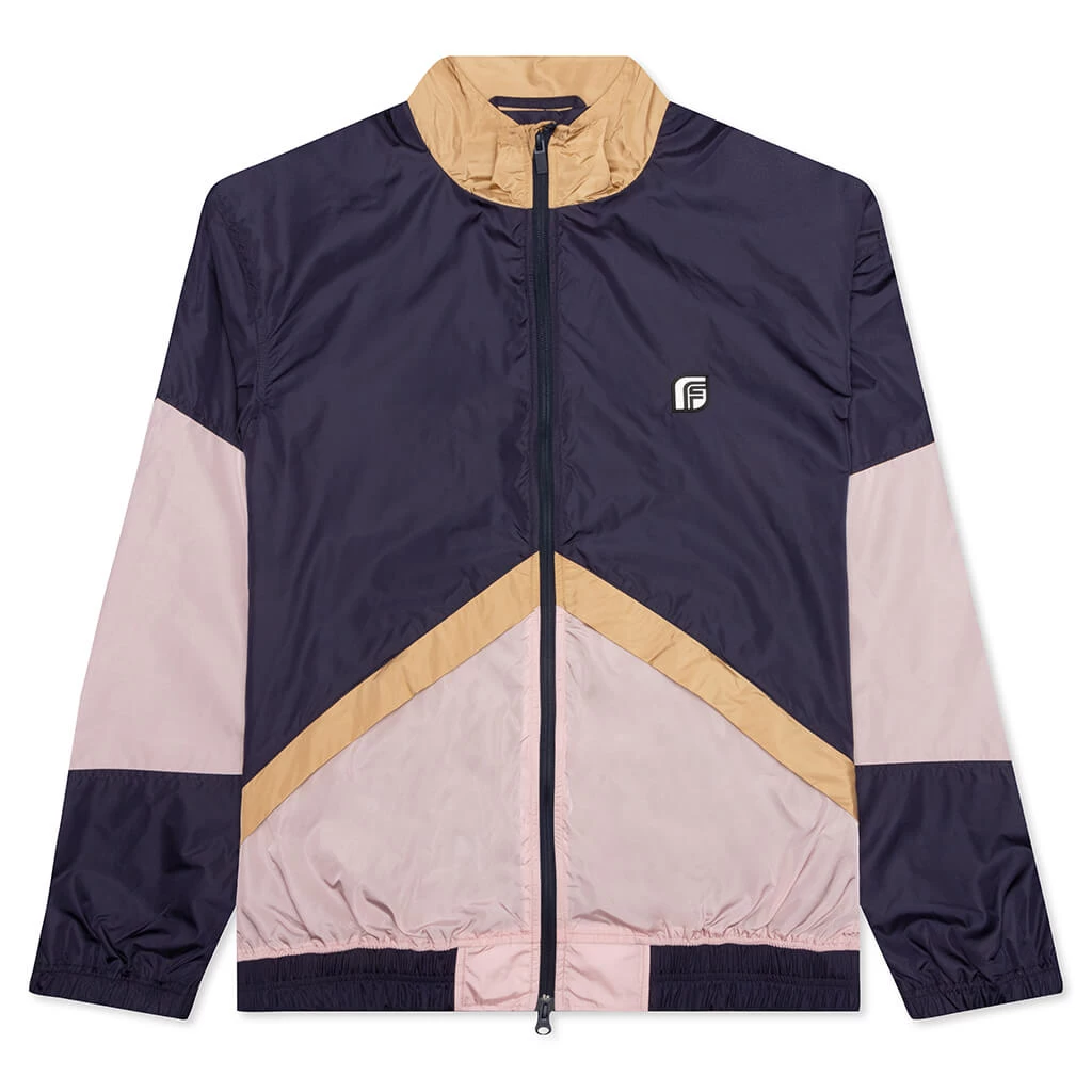 Track Jacket - Tan/Rose/Deep Purple 1 Track Jacket - Tan/Rose/Deep Purple
