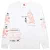 Follow The Numbers L/S Knit - White