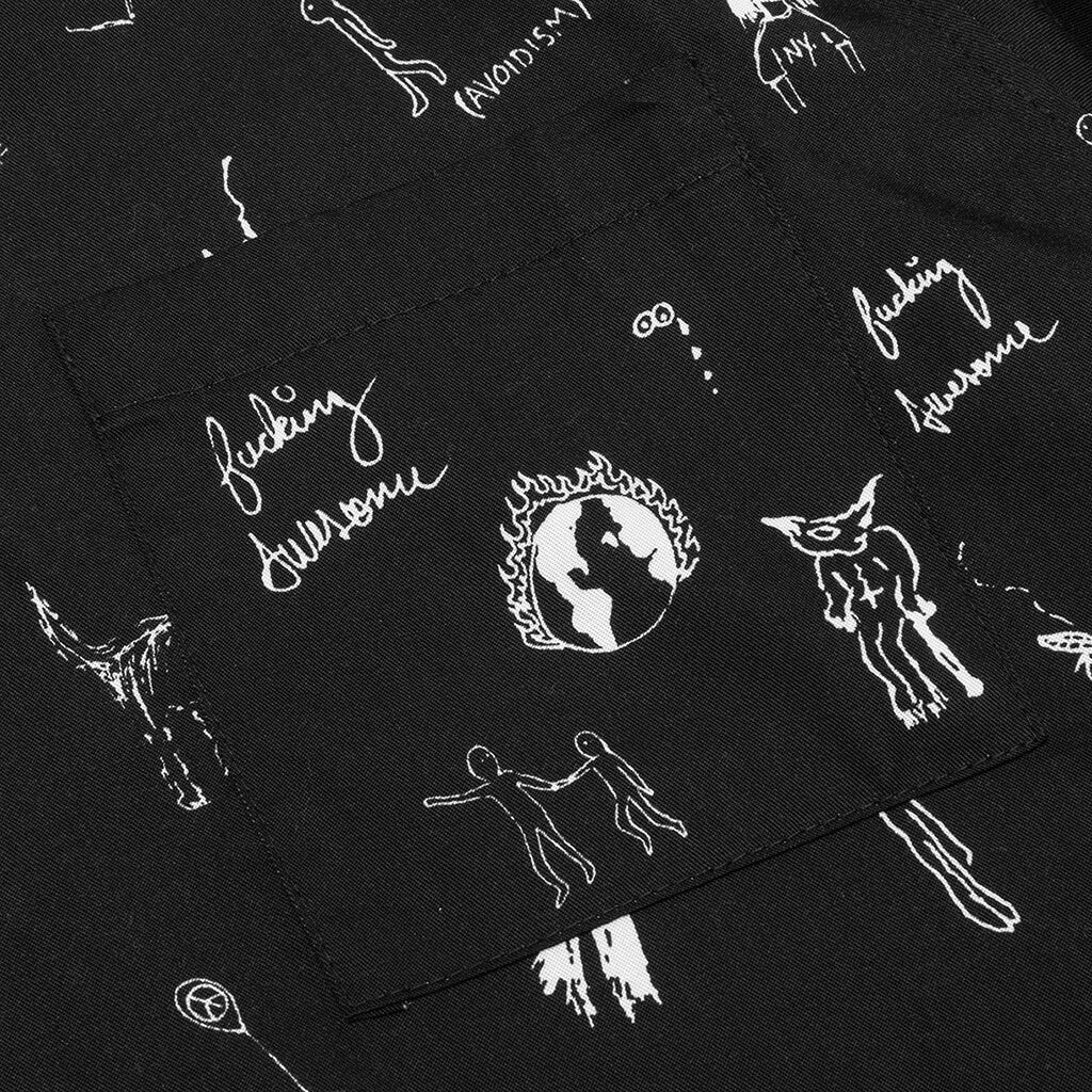 Dill Drawings Club Shirt - Black 3 Dill Drawings Club Shirt - Black - Image 3