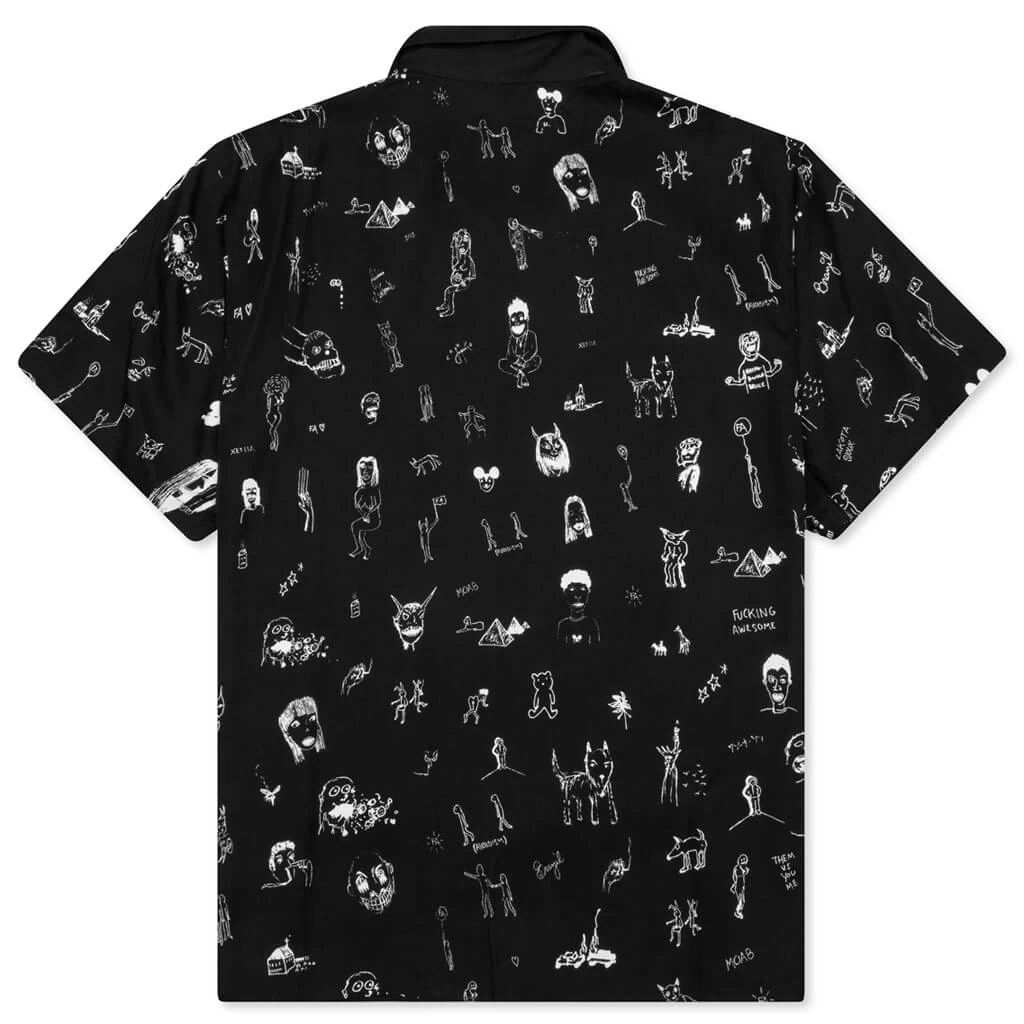 Dill Drawings Club Shirt - Black 2 Dill Drawings Club Shirt - Black - Image 2