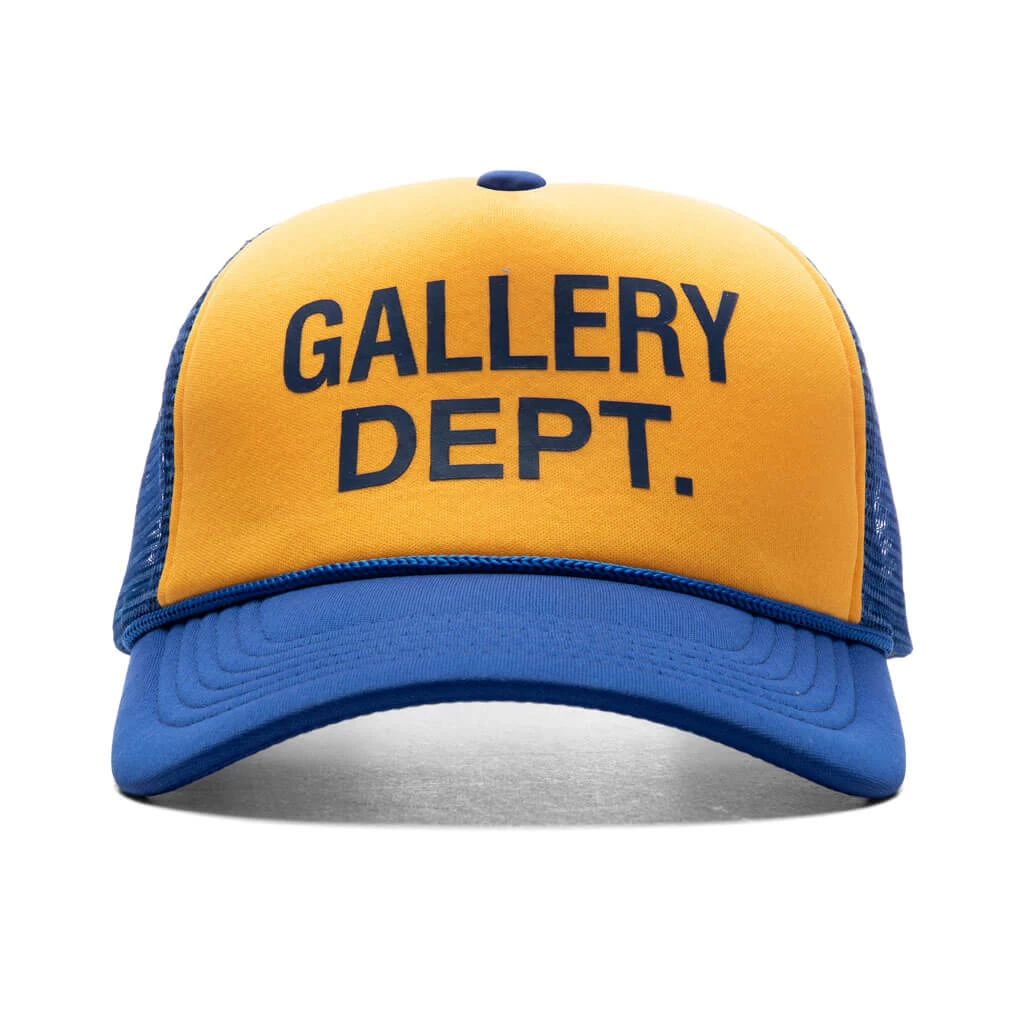 GD Logo Trucker - Yellow/Navy 1 GD Logo Trucker - Yellow/Navy