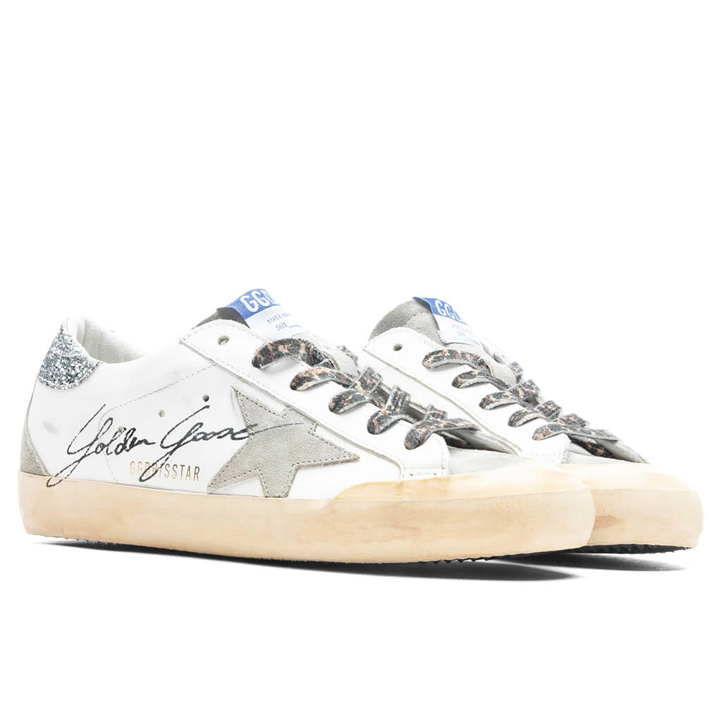 Golden Goose Women's Superstar Toe Star And Spur - White/Taupe/Silver 2 Golden Goose Women's Superstar Toe Star And Spur - White/Taupe/Silver - Image 2