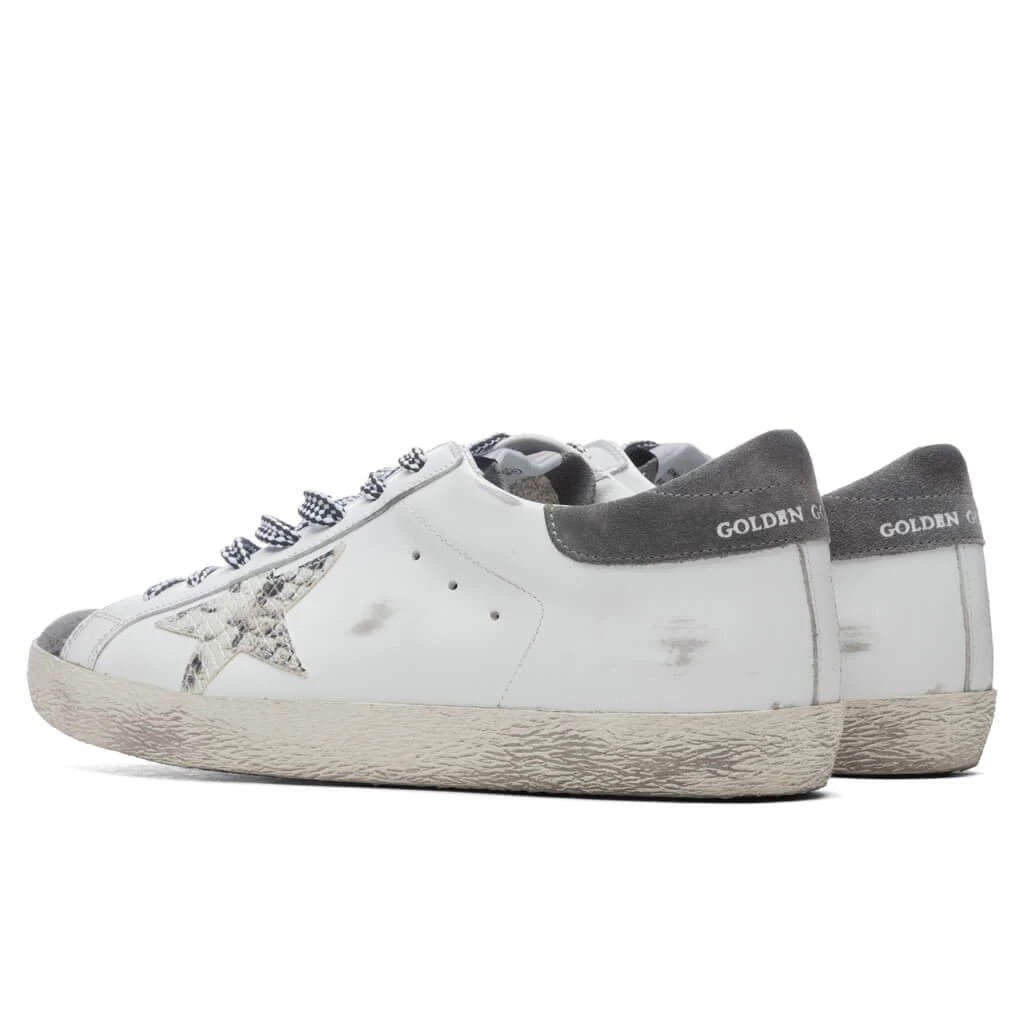 Golden Goose Super-Star Sneakers - White/Grey Asphalt 3 Golden Goose Super-Star Sneakers - White/Grey Asphalt - Image 3