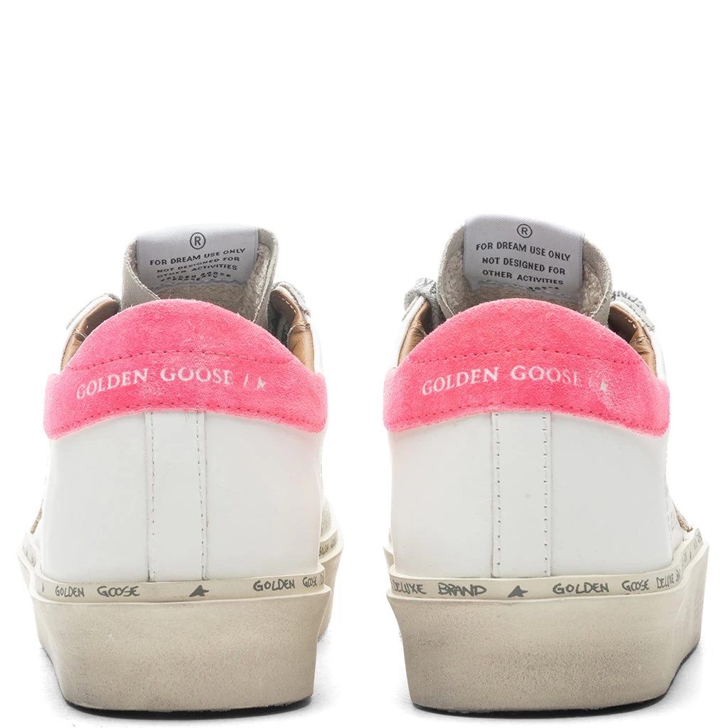 Golden Goose Women's Hi Star - White/Lobster Fluorescent 4 Golden Goose Women's Hi Star - White/Lobster Fluorescent - Image 4