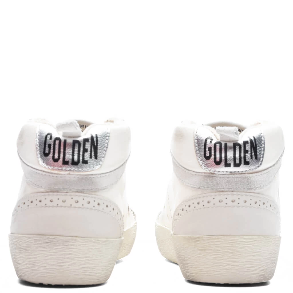 Golden Goose Women's Sneakers Nappa Suede Mid Star - Cream/Milky/Green 4 Golden Goose Women's Sneakers Nappa Suede Mid Star - Cream/Milky/Green - Image 4