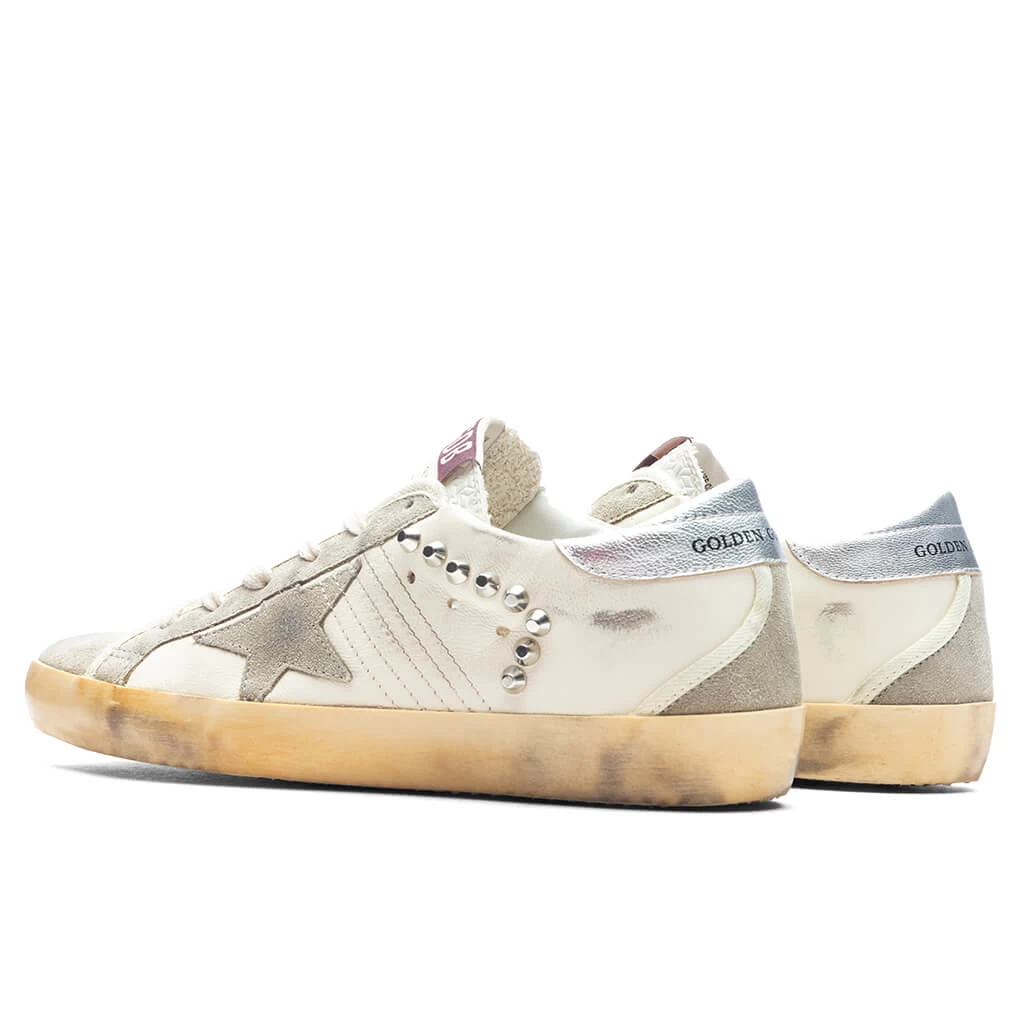 Golden Goose Women's Sneakers Nappa W/ Studs Super Star - Beige/Taupe/Silver 3 Golden Goose Women's Sneakers Nappa W/ Studs Super Star - Beige/Taupe/Silver - Image 3